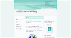 Desktop Screenshot of americanwaterjetcutting.com