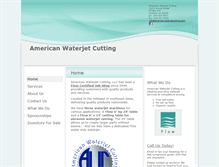Tablet Screenshot of americanwaterjetcutting.com